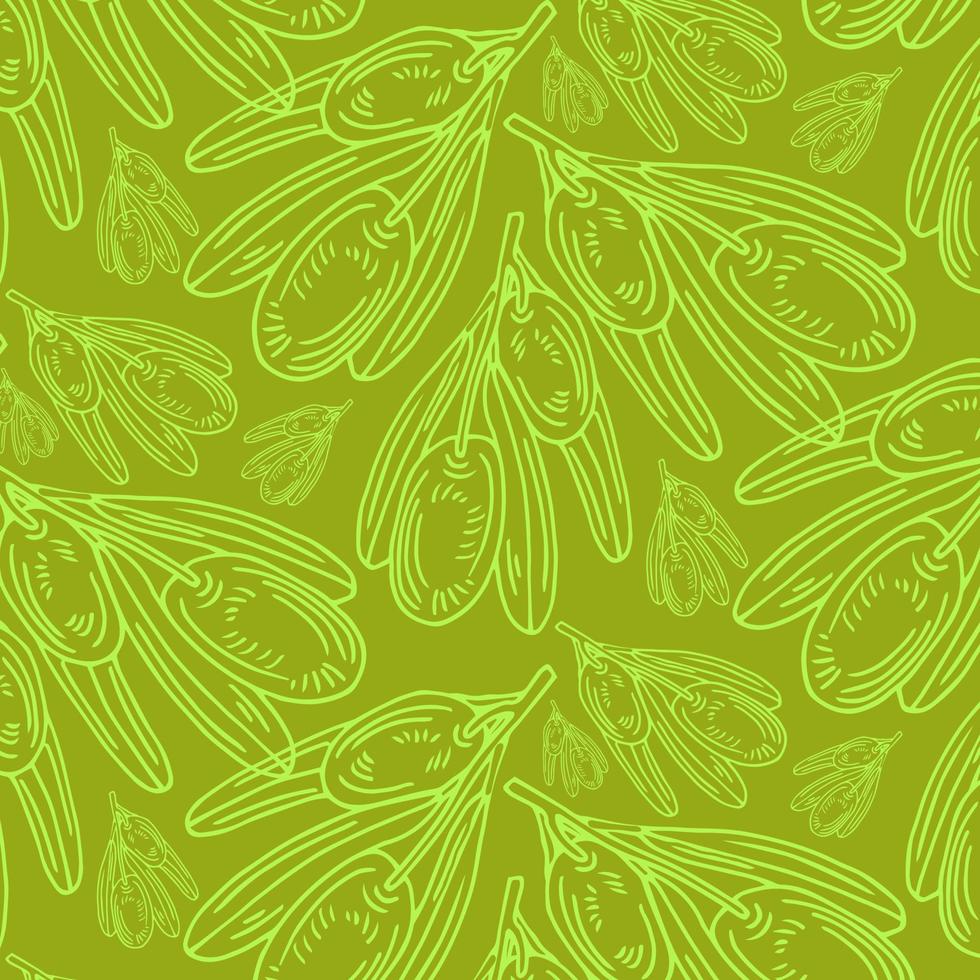 mönster med oliv grenar. retro dekorativ textur bakgrund för textil, papper, etiketter och etc. vektor