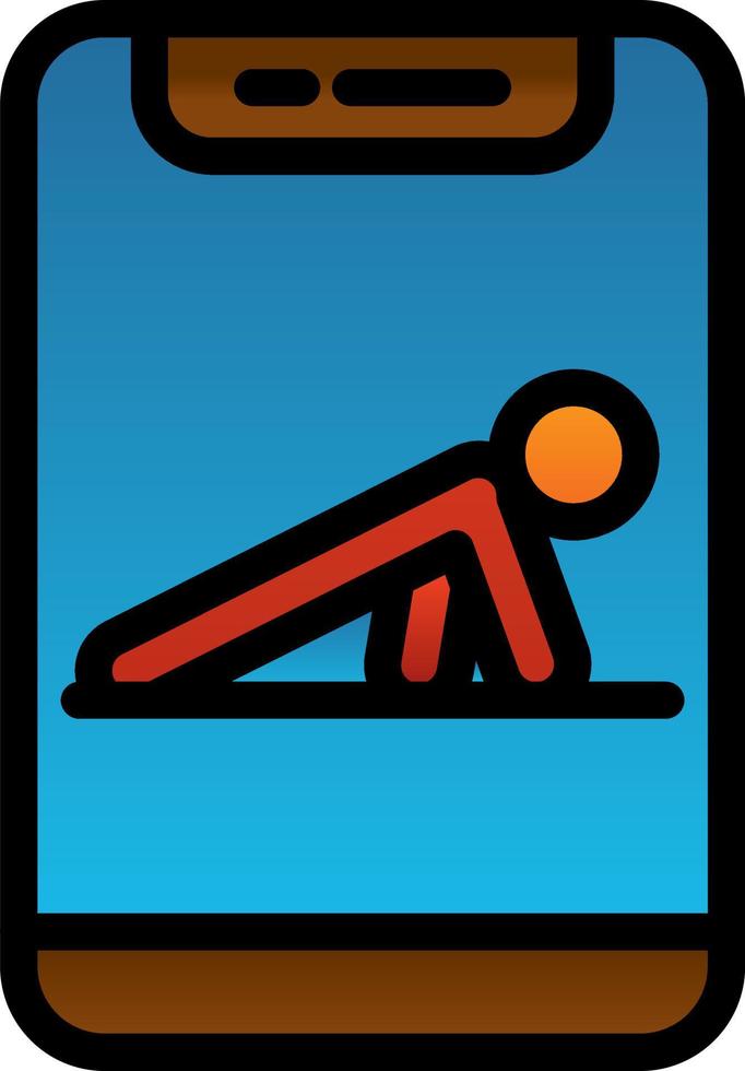 Push-up-Vektor-Icon-Design vektor