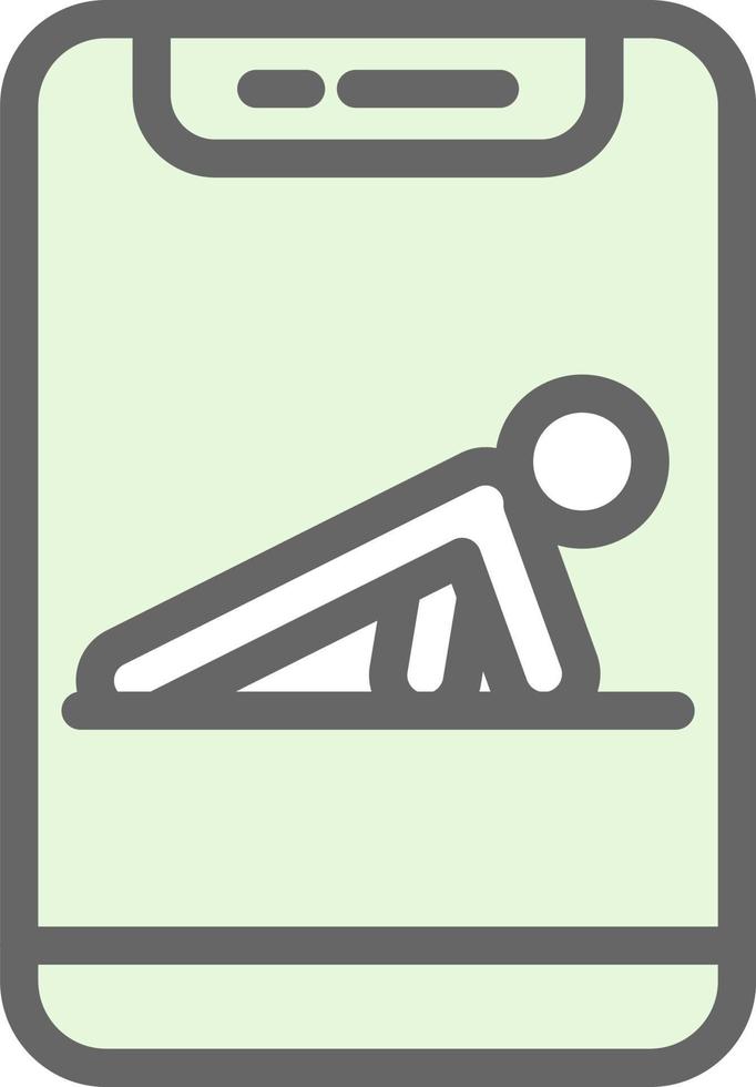 Push-up-Vektor-Icon-Design vektor