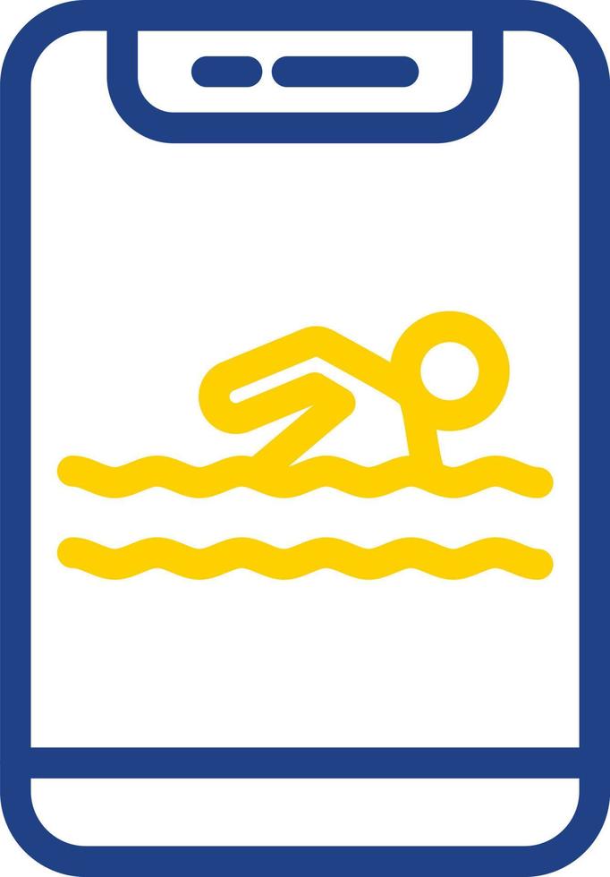 Schwimmen-Vektor-Icon-Design vektor