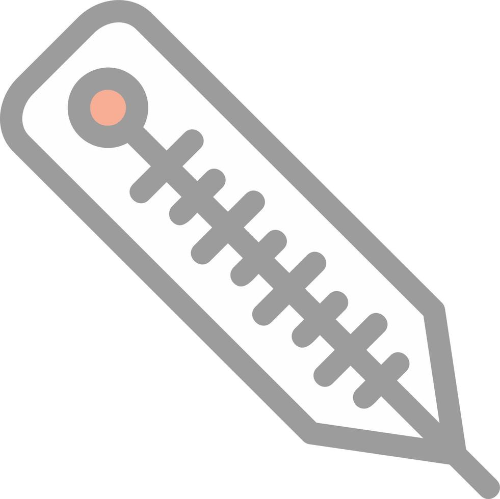 Thermometer-Vektor-Icon-Design vektor