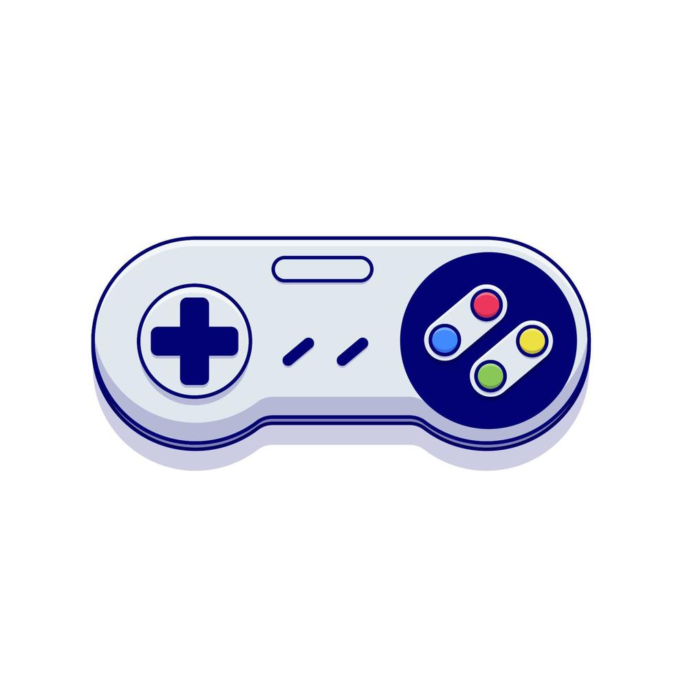 joystick spel tecknad serie vektor ikon illustration. gaming ikon isolerat platt