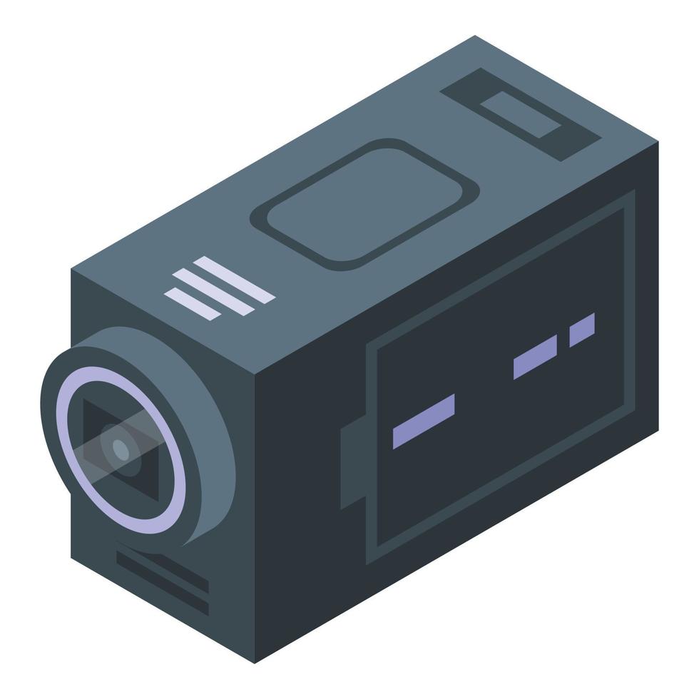 kondition blog kamera ikon, isometrisk stil vektor