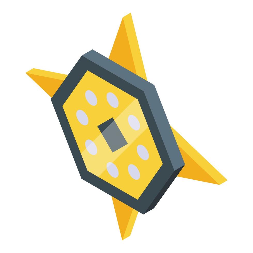 ranking stjärna ikon, isometrisk stil vektor