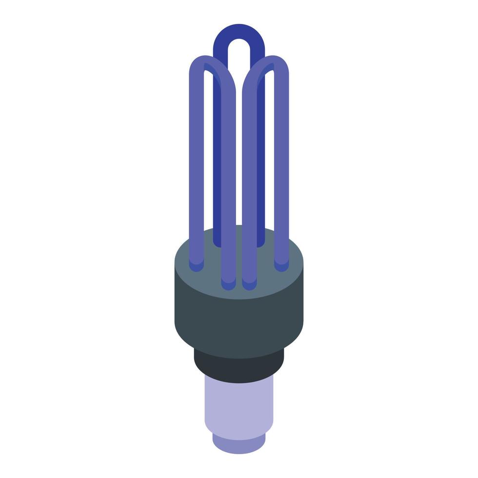 UV-Lampenstrahlen-Symbol, isometrischer Stil vektor