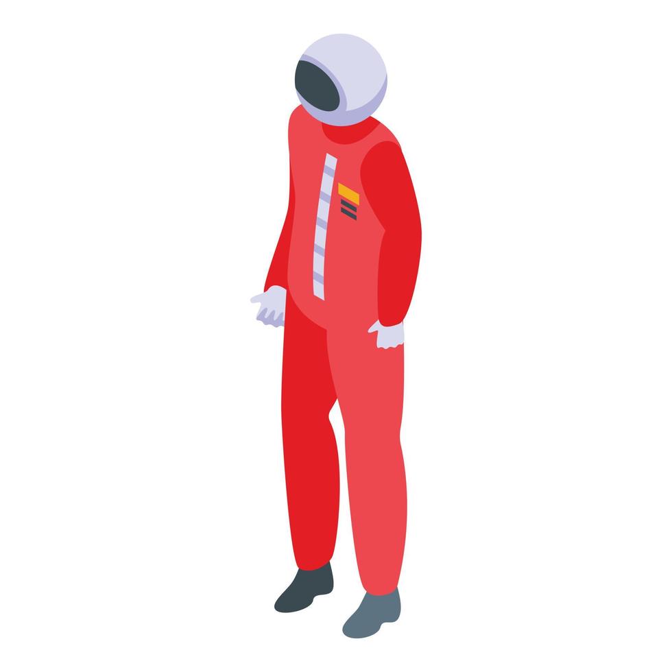 astronaut ikon, isometrisk stil vektor