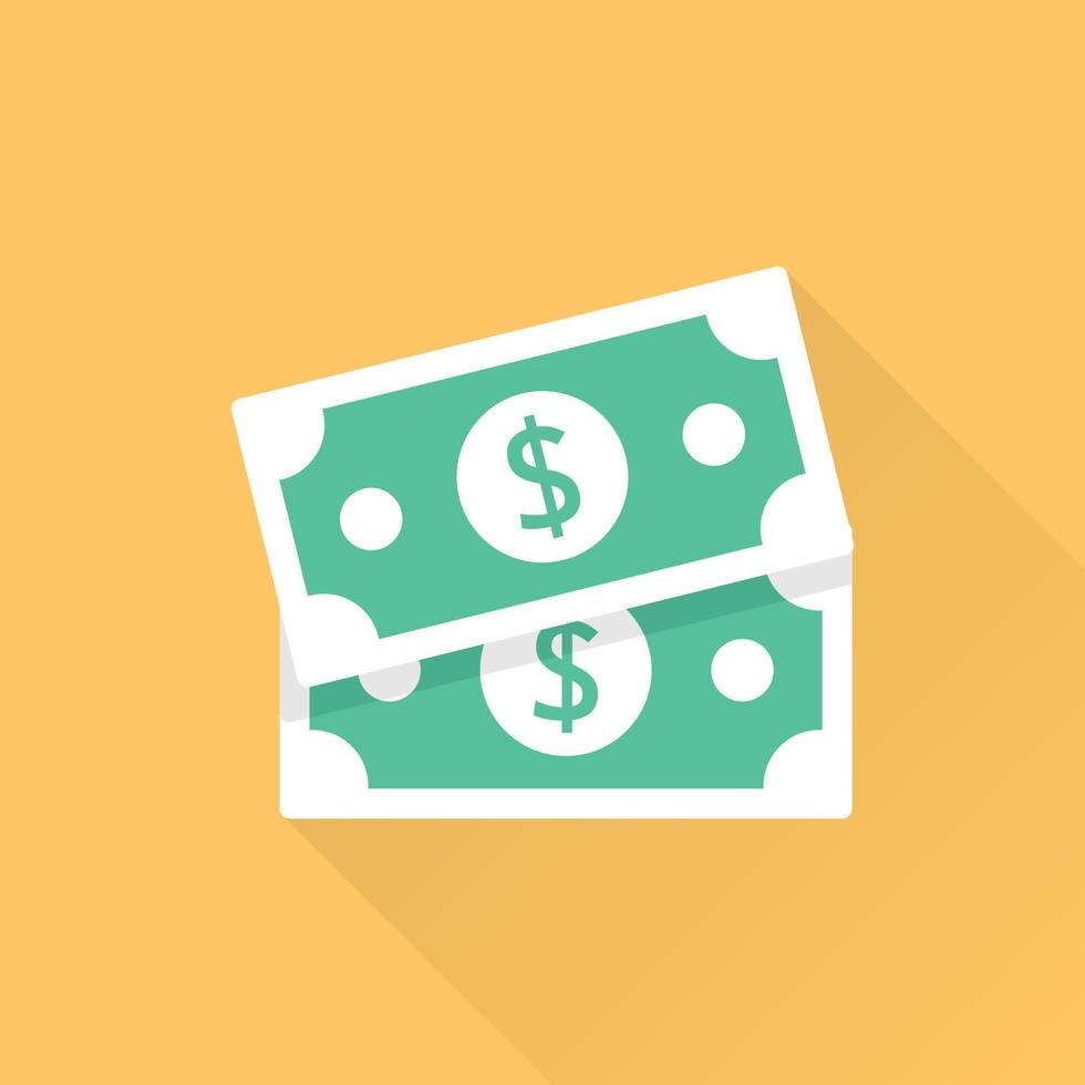 räkningen pengar valuta ikon i platt stil. dollar sedel vektor illustration på isolerat bakgrund. betalning tecken företag begrepp.