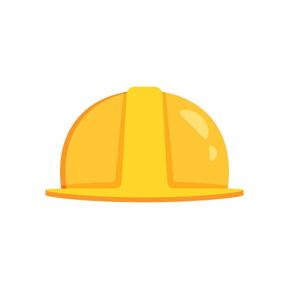 konstruktion hjälm ikon i platt stil. säkerhet keps vektor illustration på isolerat bakgrund. arbetstagare hatt tecken företag begrepp.