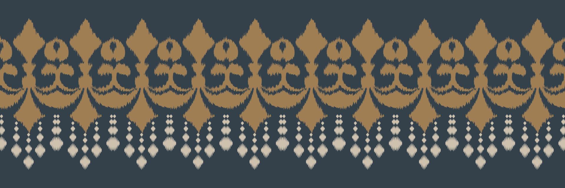 ikat grenze stammeskreuz nahtloses muster. ethnische geometrische batik ikkat digitaler vektor textildesign für drucke stoff saree mughal pinsel symbol schwaden textur kurti kurtis kurtas