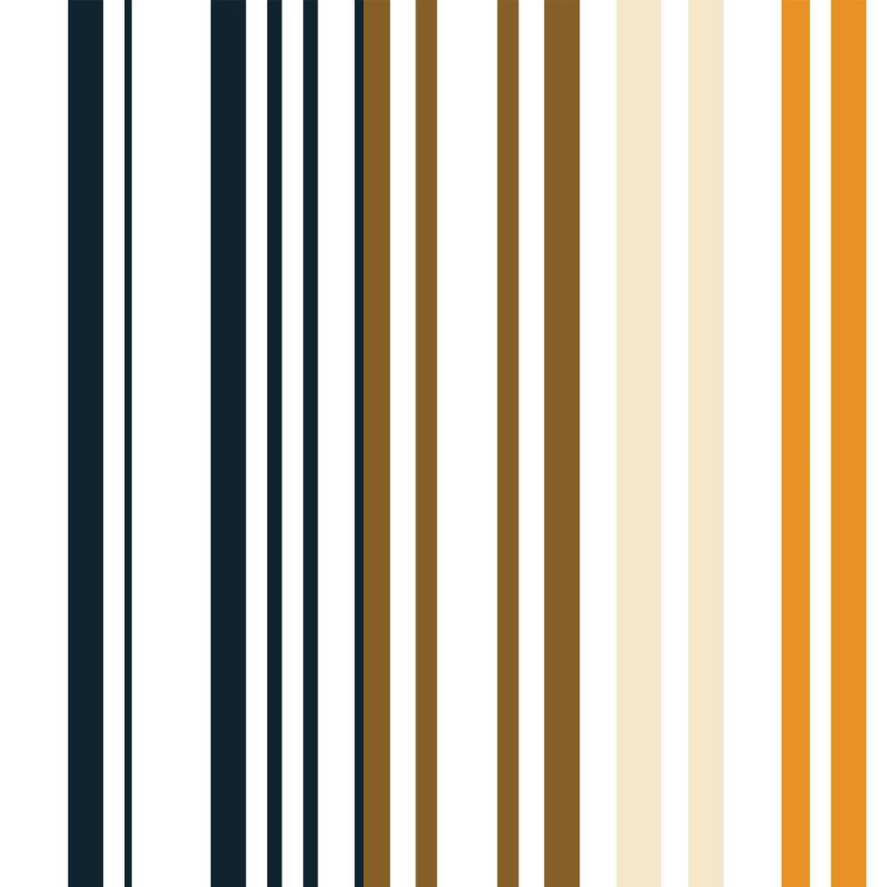 Art of Striped Seamless Pattern Ausgewogene Streifenmuster bestehen aus mehreren vertikalen, farbigen Streifen unterschiedlicher Größe, die häufig für Kleidung wie Anzüge, Jacken, Hosen und Röcke verwendet werden. vektor