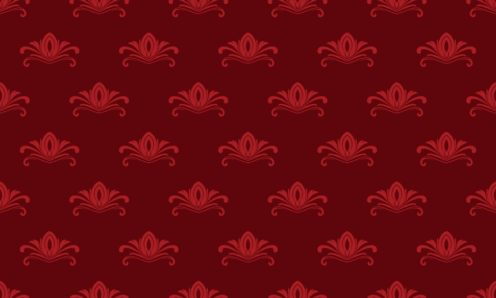 Damast Fleur de Lis Muster Vektor nahtlose Hintergrundbild