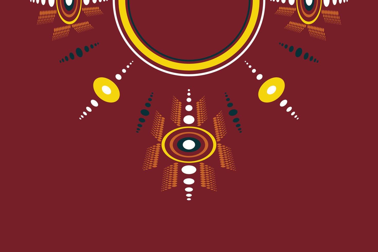 kurti hals design vektormotiv geometrisches ethnisches orientalisches muster traditionell. Digital- und Textildruck auf Stoff Saree vektor