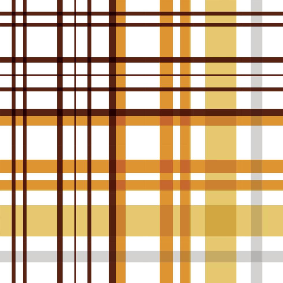 Check Plaid Pattern Design Textile ist ein gemusterter Stoff, der aus überkreuzten, horizontalen und vertikalen Bändern in mehreren Farben besteht. Tartans gelten als kulturelle Ikone Schottlands. vektor