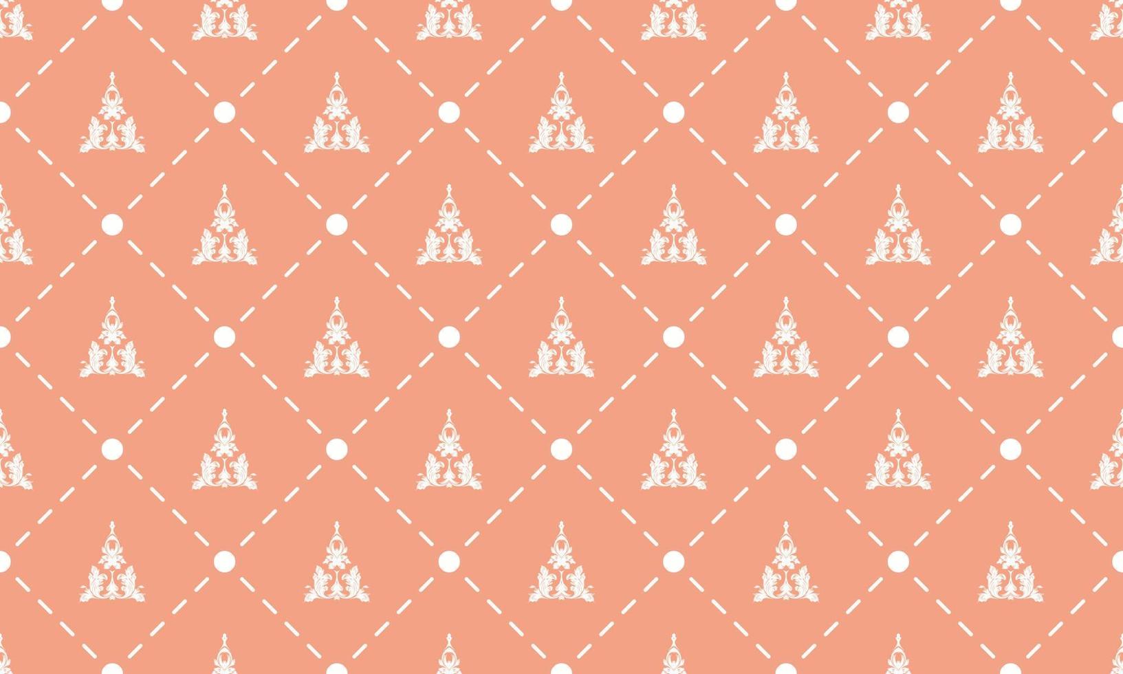 Damast Fleur de Lis Muster Ursprung Vektor nahtlose Hintergrundbild Fleur de Lis Muster digitales Texturdesign für den Druck bedruckbarer Stoff Saree-Grenze.