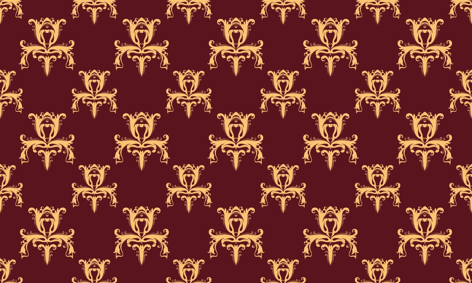 damast- fleur de lis mönster bakgrund vektor sömlös tapet fleur de lis mönster scandinavian digital textur design för skriva ut tryckbar tyg saree gräns.