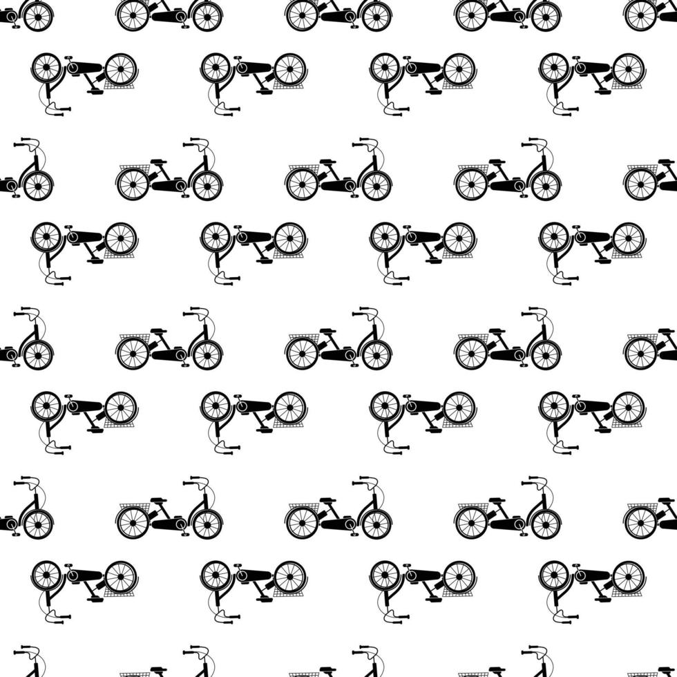 Fahrrad Dreirad Muster nahtloser Vektor
