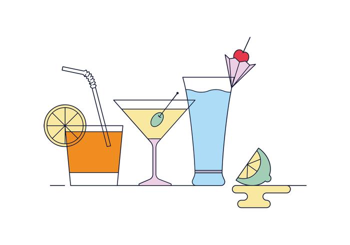 Gratis Mocktail Vector