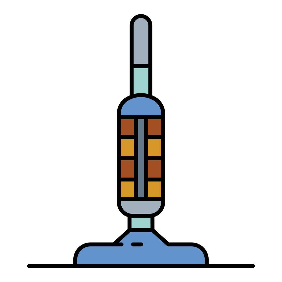 gammal stil Vakuum rengöringsmedel ikon Färg översikt vektor