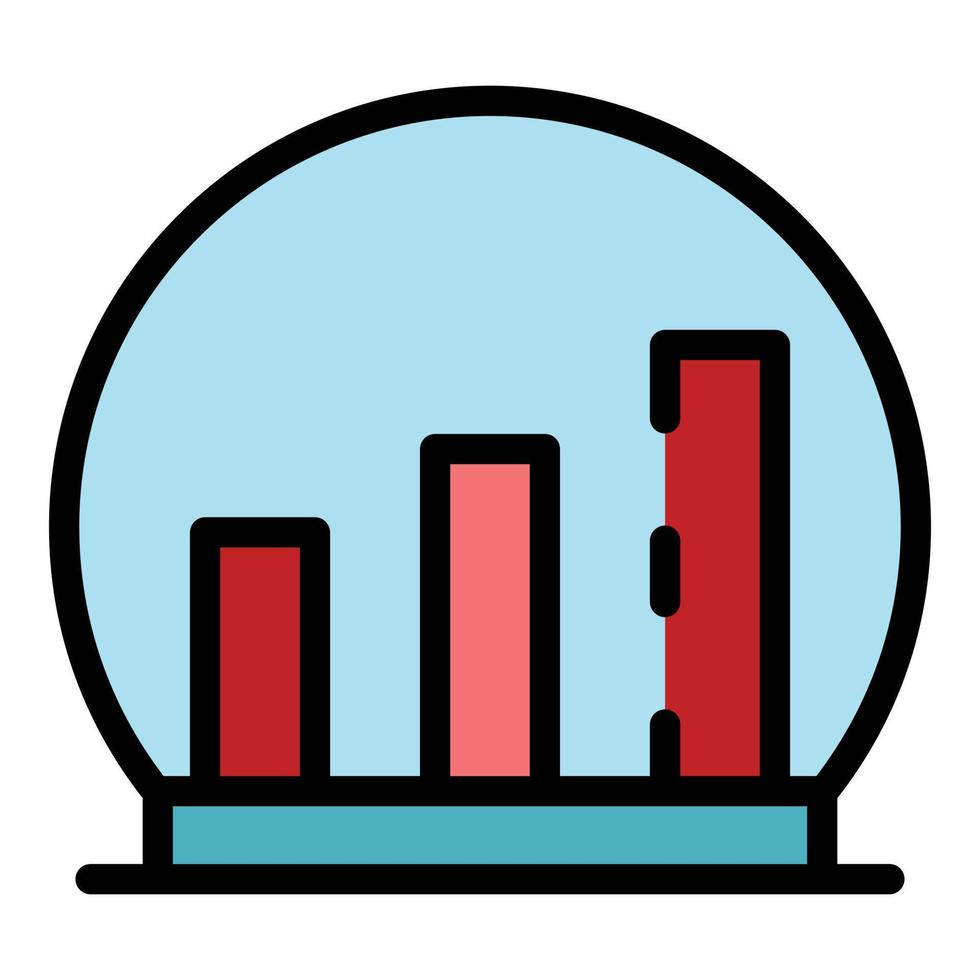 Musik-Equalizer-Symbol Farbumrissvektor vektor