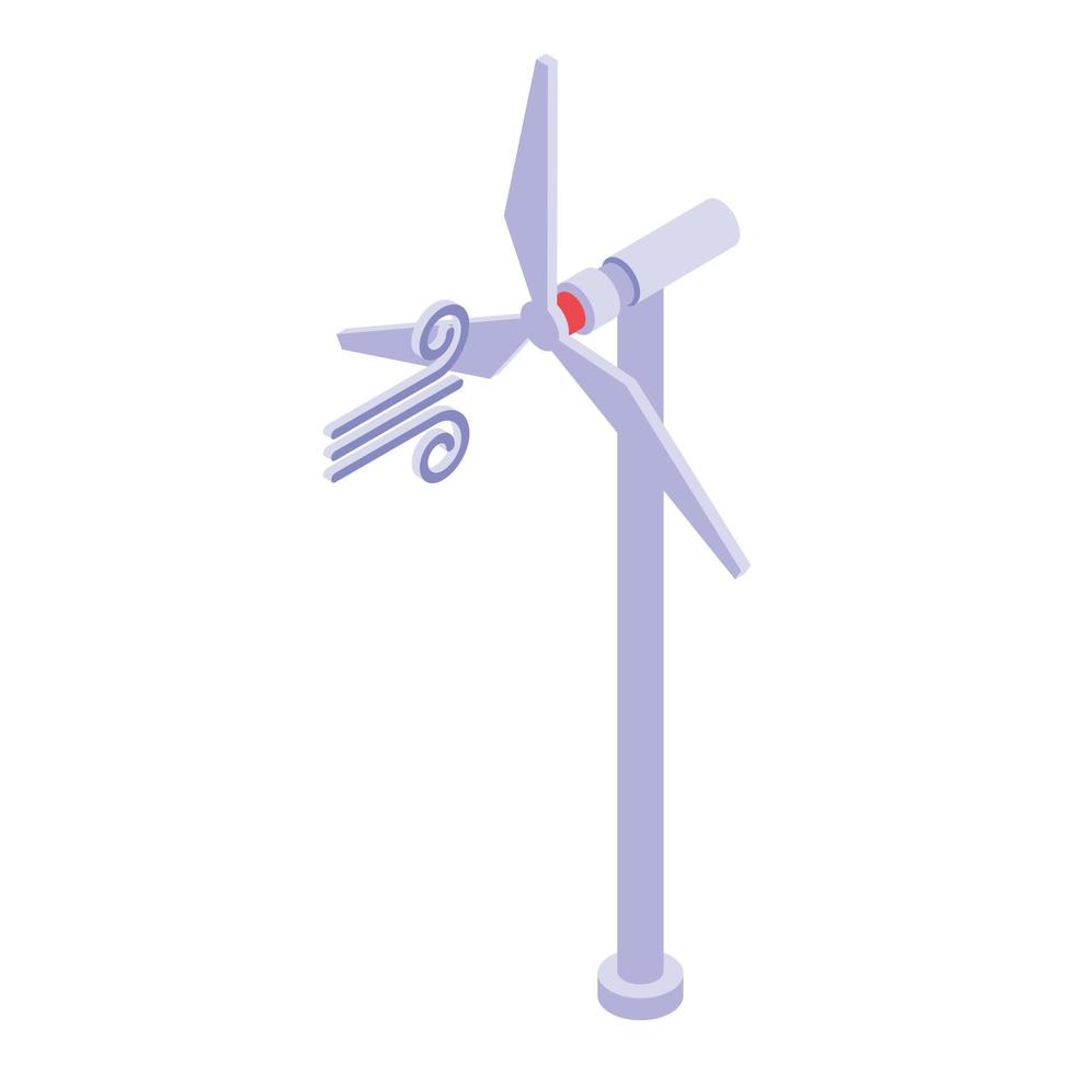 Windenergie-Symbol, isometrischer Stil vektor