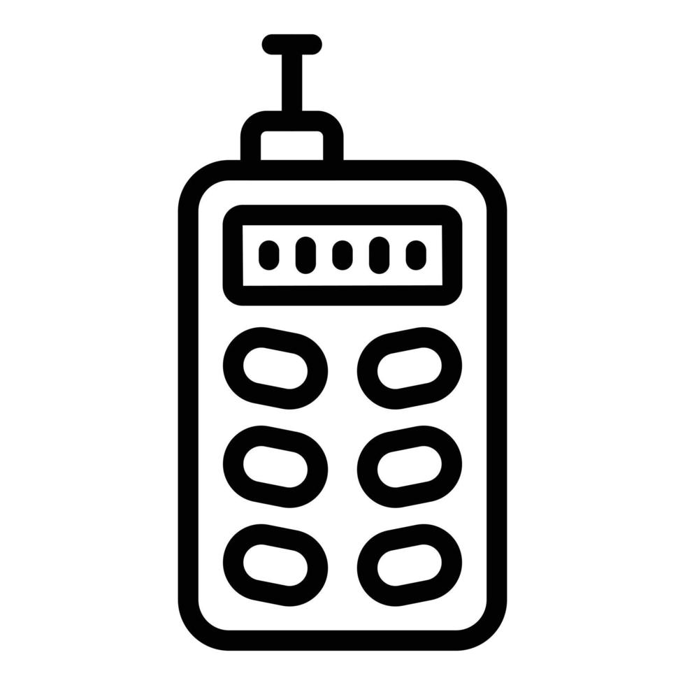 Umfrage-Laser-Meter-Symbol, Umrissstil vektor