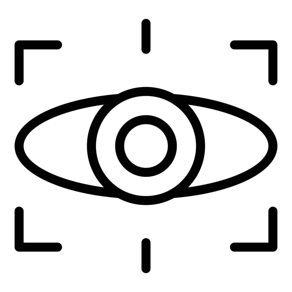 Symbol für Radarsichterkennung, Umrissstil vektor