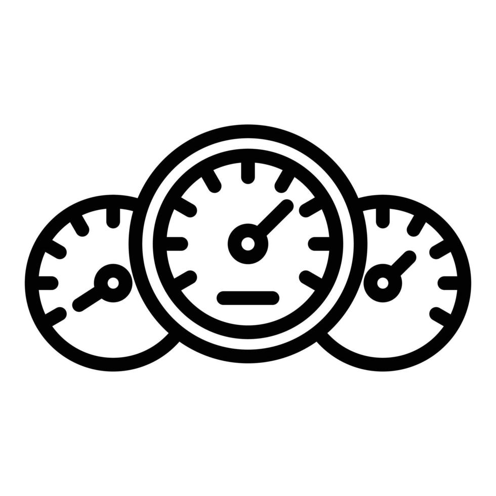 Autopilot-Auto-Symbol, Umrissstil vektor