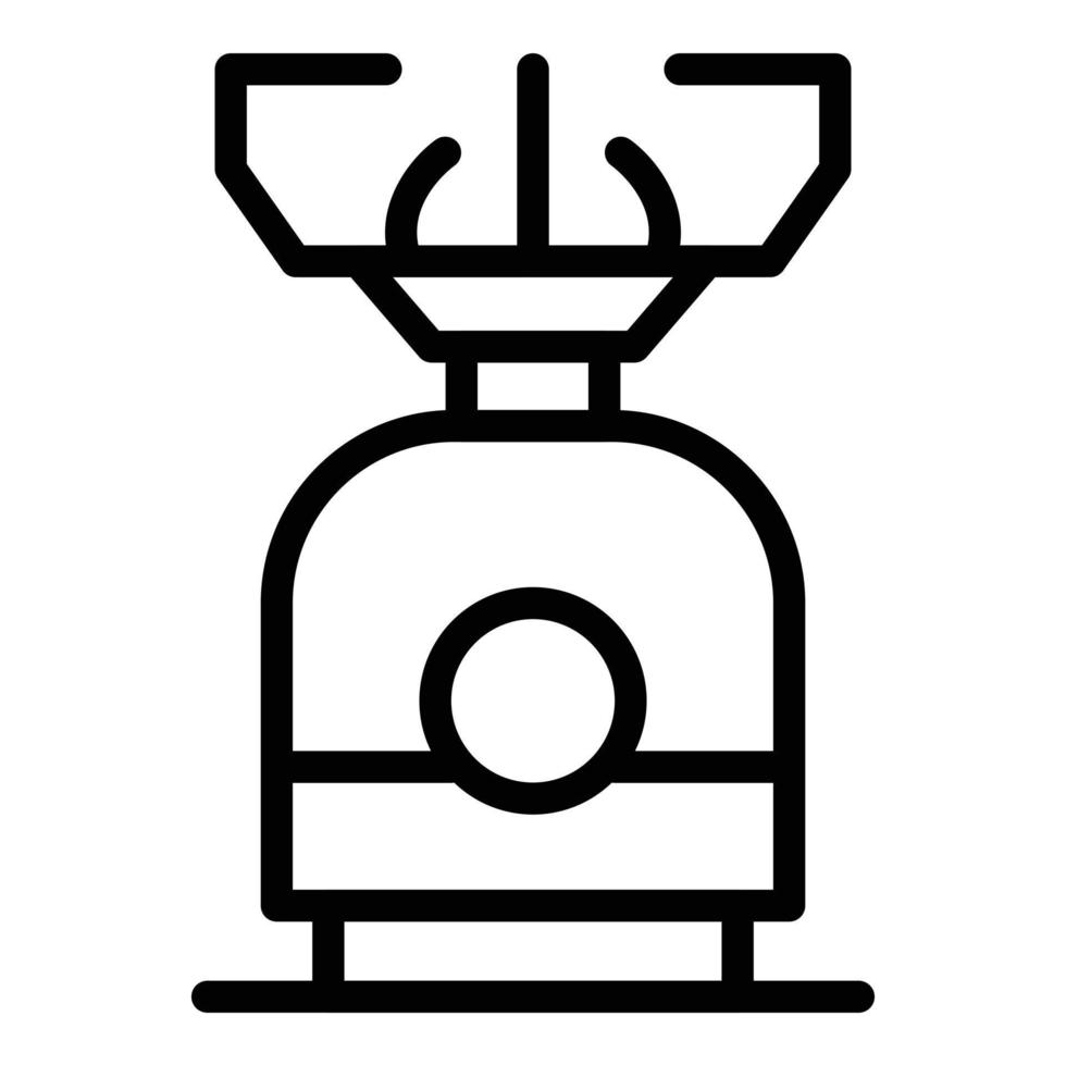 Camp-Gasherd-Symbol, Umrissstil vektor