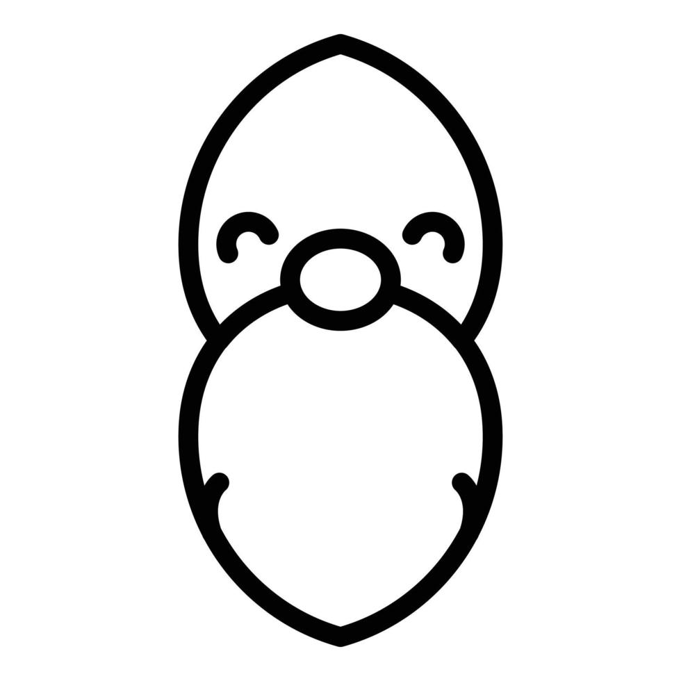 Dekoration Gnome-Symbol, Umrissstil vektor