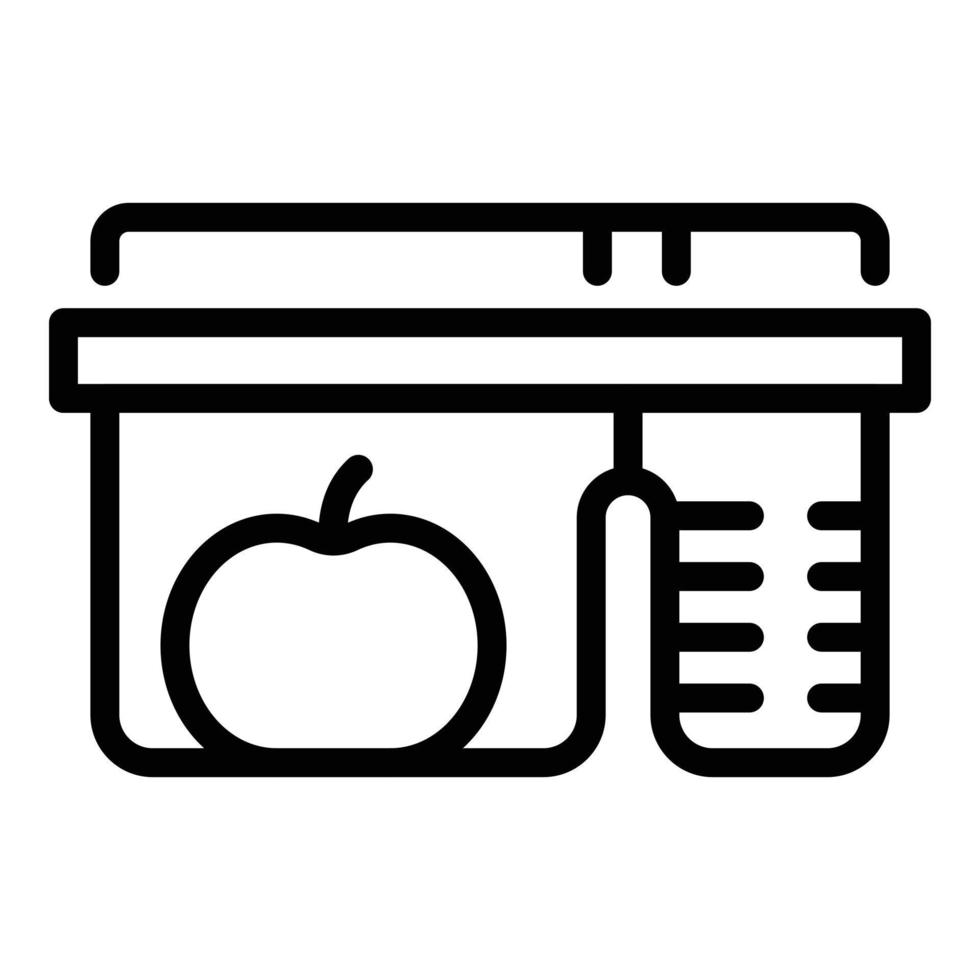 Kid Lunchbox-Symbol, Outline-Stil vektor