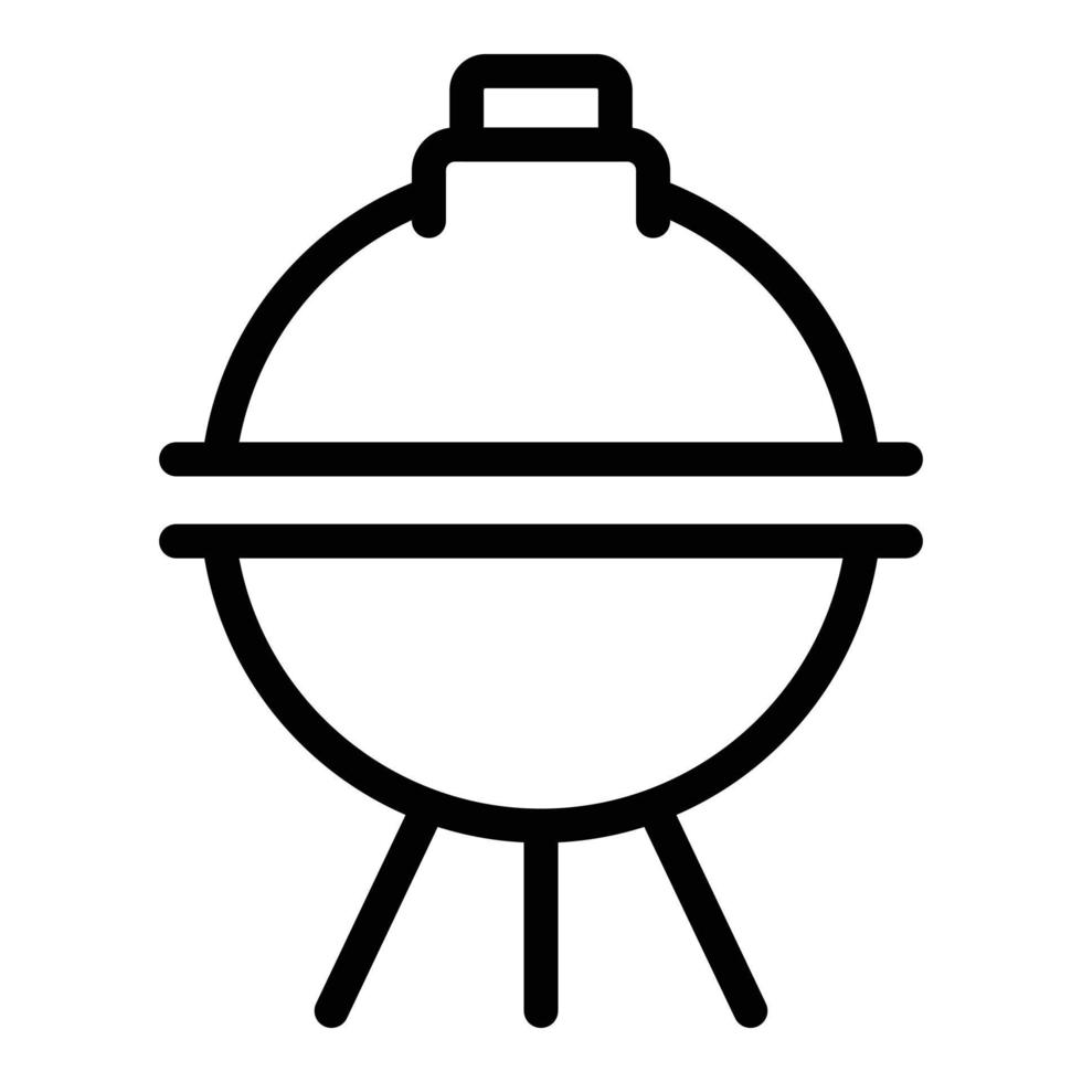 Grillsymbol, Umrissstil vektor