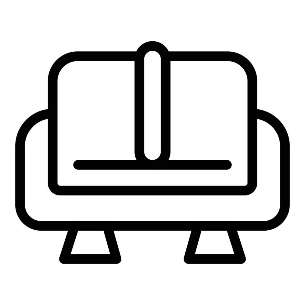 Lounge-Sofa-Symbol, Umrissstil vektor