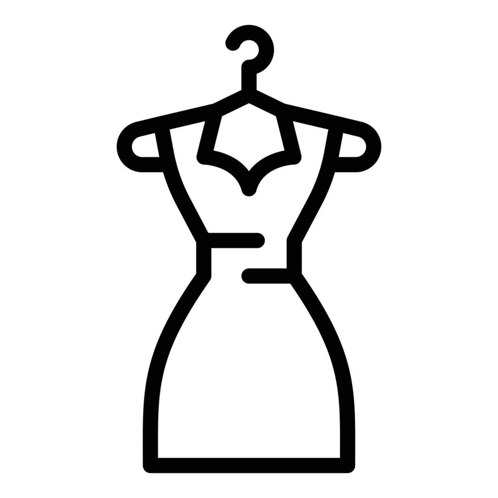 klänning donation ikon, översikt stil vektor