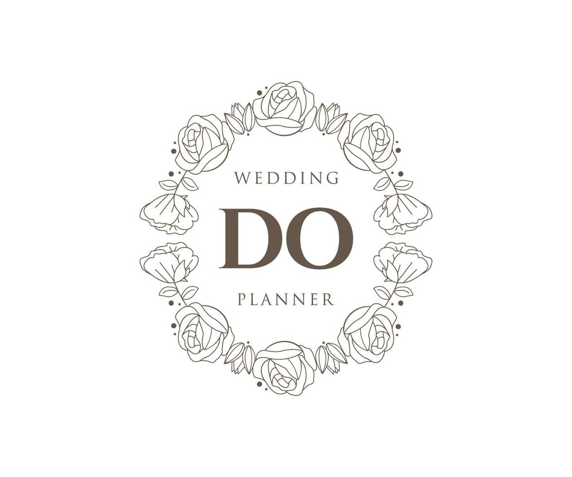 tun initialen brief hochzeit monogramm logos sammlung, handgezeichnete moderne minimalistische und florale vorlagen für einladungskarten, speichern sie das datum, elegante identität für restaurant, boutique, café im vektor