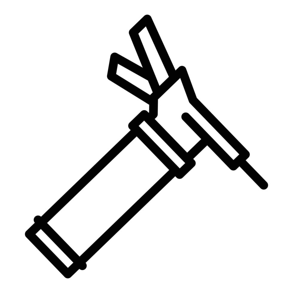 Fensterdichtungssymbol, Umrissstil vektor
