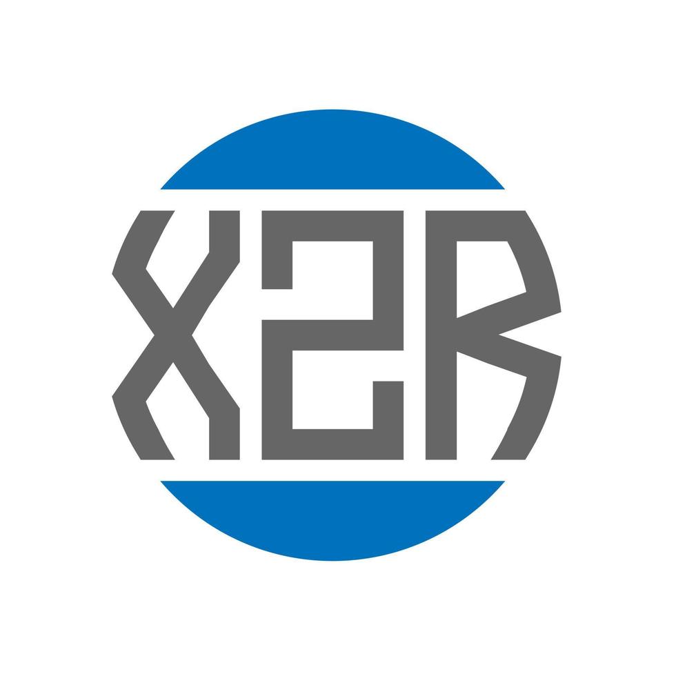 xzr brev logotyp design på vit bakgrund. xzr kreativ initialer cirkel logotyp begrepp. xzr brev design. vektor