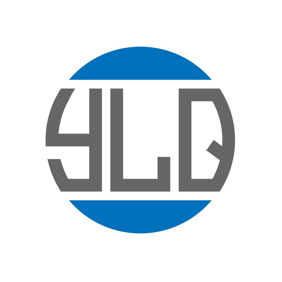 ylq-Buchstaben-Logo-Design auf weißem Hintergrund. ylq kreative Initialen Kreis Logo-Konzept. ylq Briefgestaltung. vektor