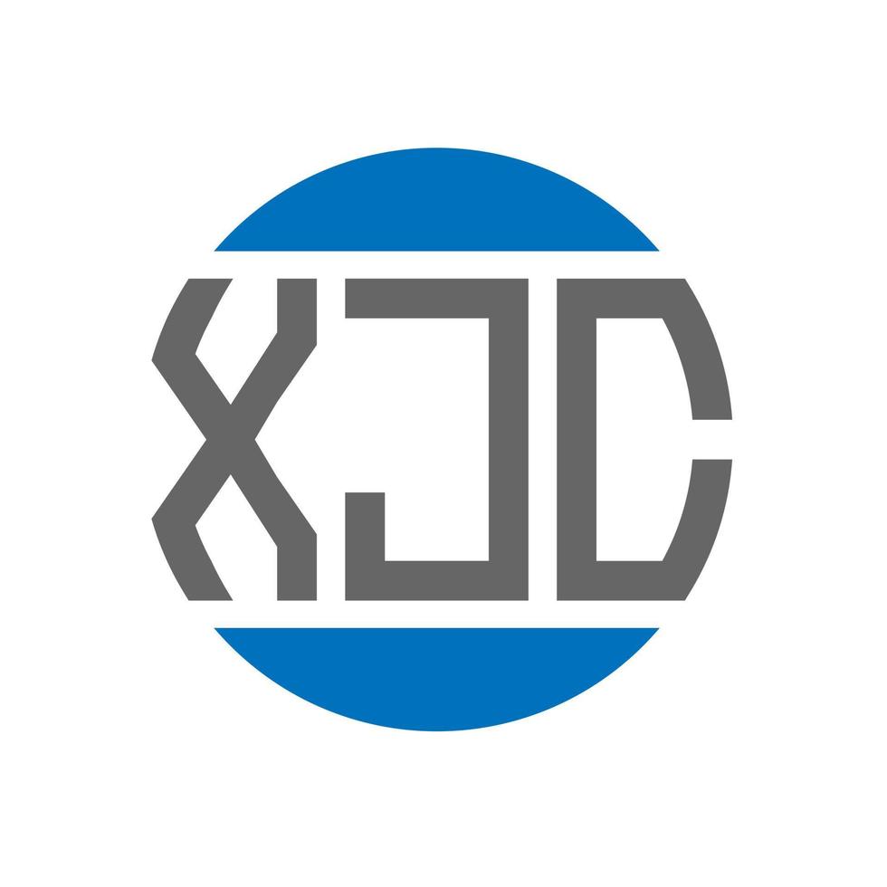 xjc brev logotyp design på vit bakgrund. xjc kreativ initialer cirkel logotyp begrepp. xjc brev design. vektor