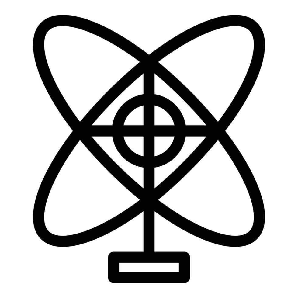 Symbol für Perpetuum-Motion-Ausrüstung, Umrissstil vektor