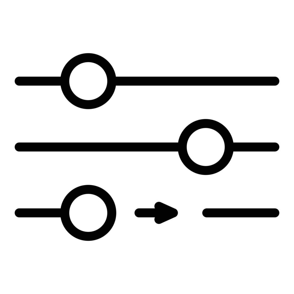 Symbol für Schaltflächenschnittstelle, Umrissstil vektor