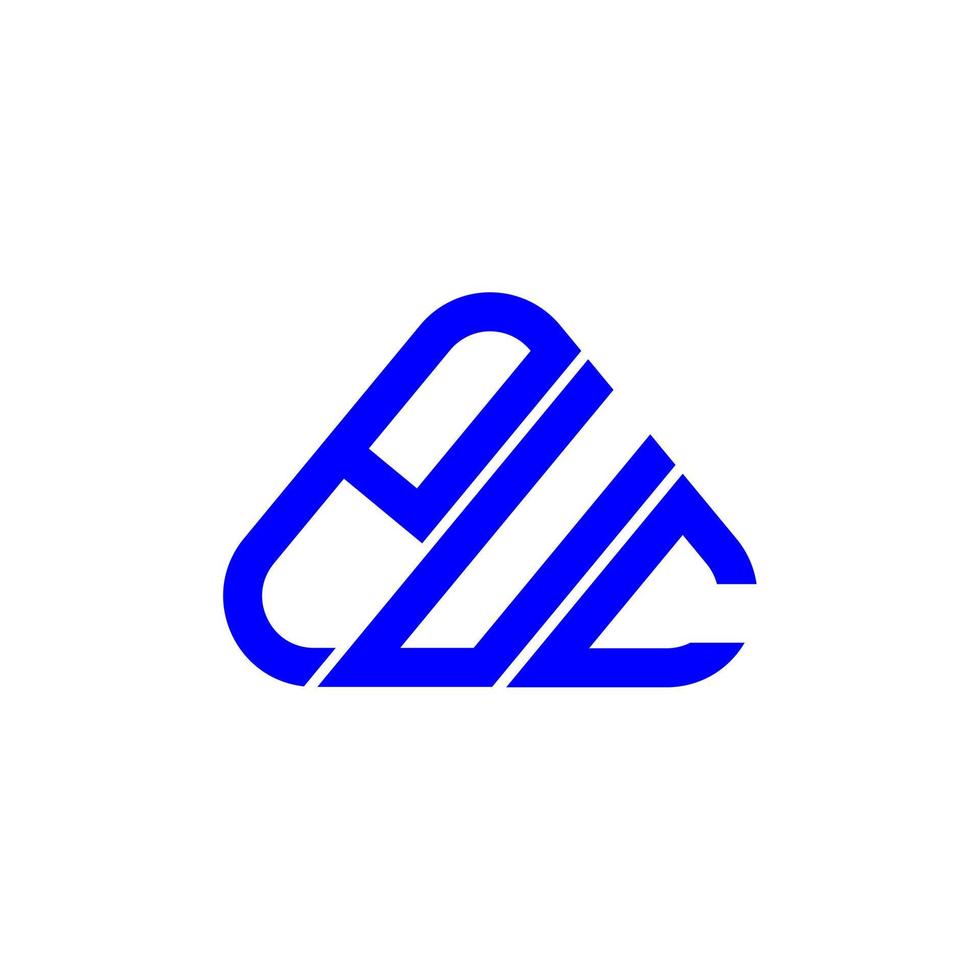 puc letter logo kreatives design mit vektorgrafik, puc einfaches und modernes logo. vektor