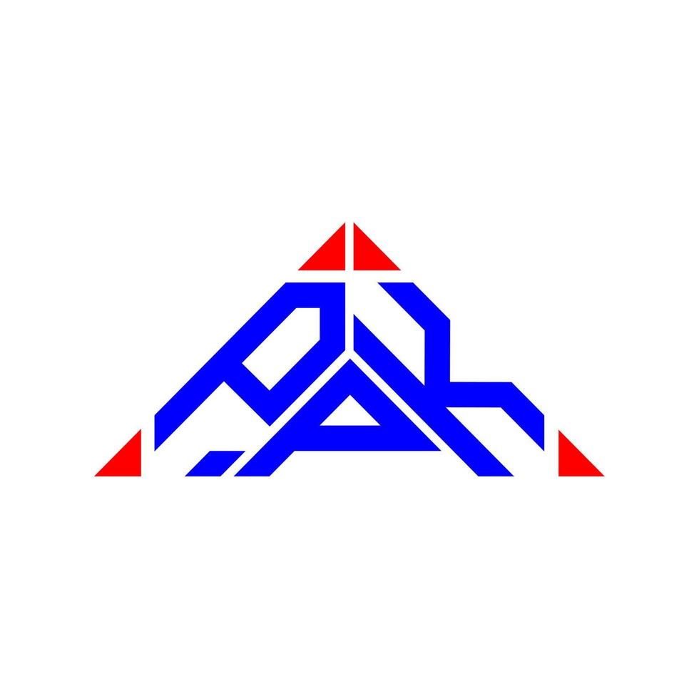 ppk-Buchstaben-Logo kreatives Design mit Vektorgrafik, ppk-einfaches und modernes Logo. vektor