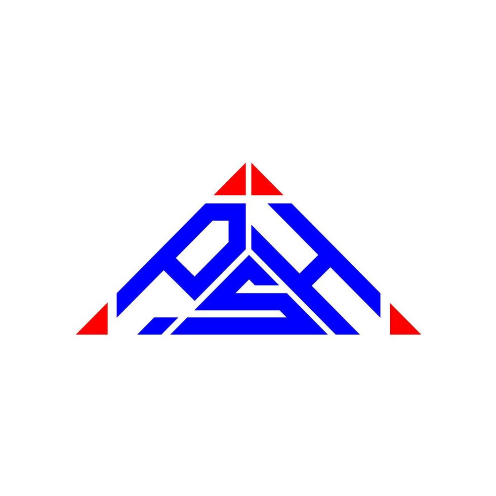 psh letter logo kreatives design mit vektorgrafik, psh einfaches und modernes logo. vektor