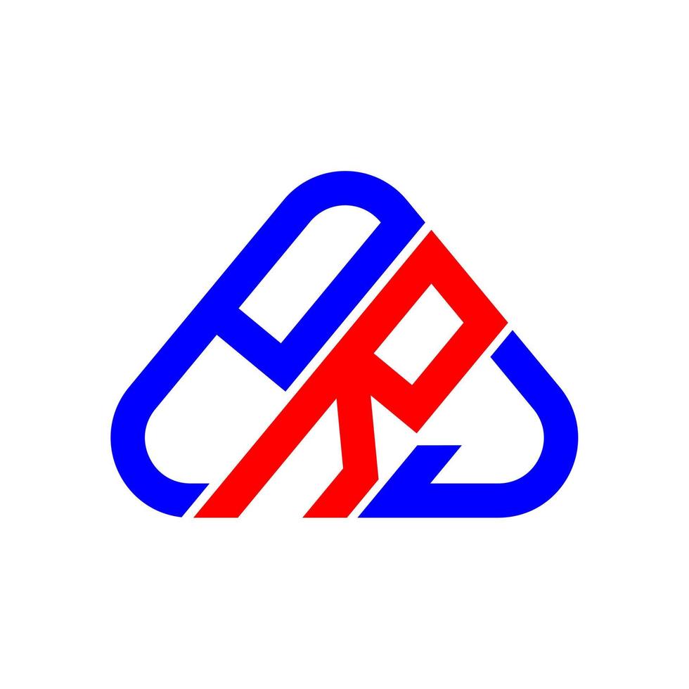 p r j brev logotyp kreativ design med vektor grafisk, p r j enkel och modern logotyp.