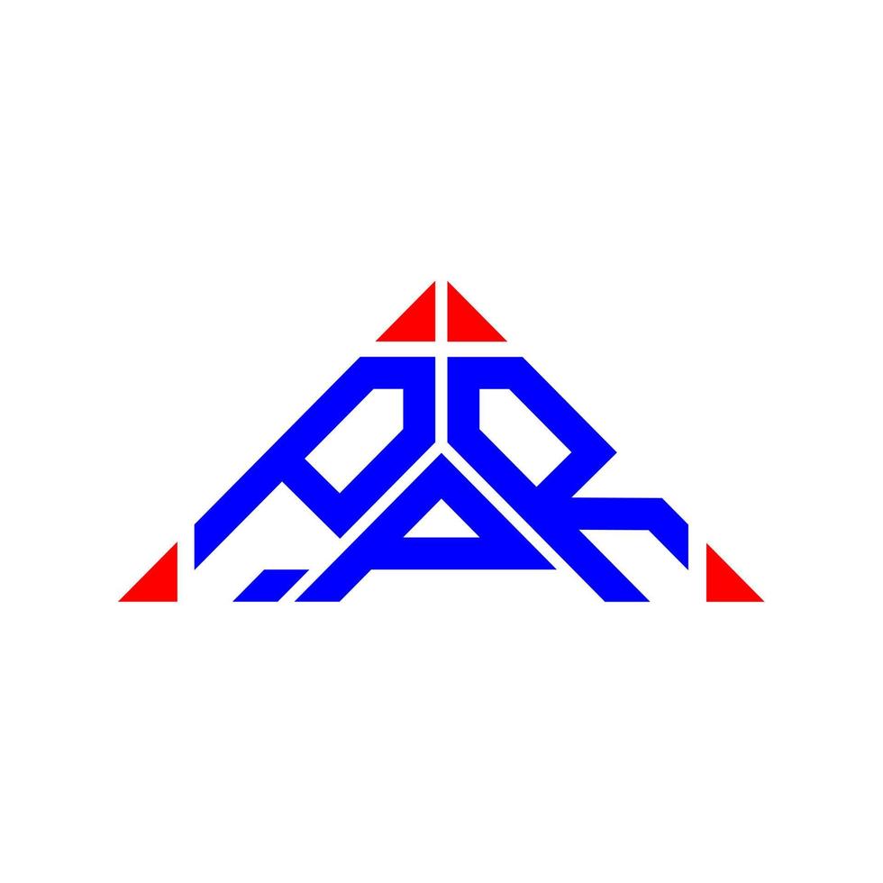 ppr Brief Logo kreatives Design mit Vektorgrafik, ppr einfaches und modernes Logo. vektor