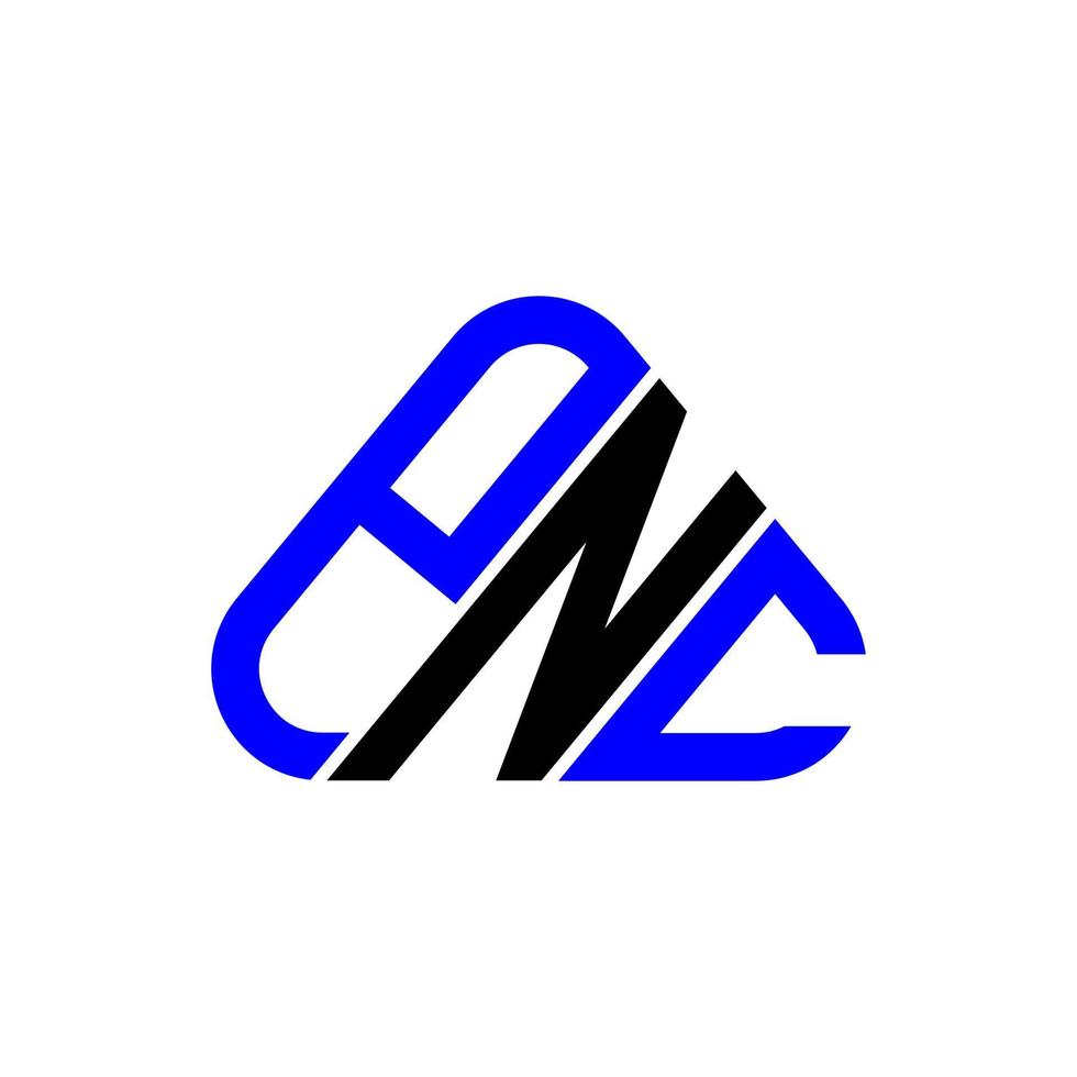 Pnc-Buchstaben-Logo kreatives Design mit Vektorgrafik, pnc-einfaches und modernes Logo. vektor