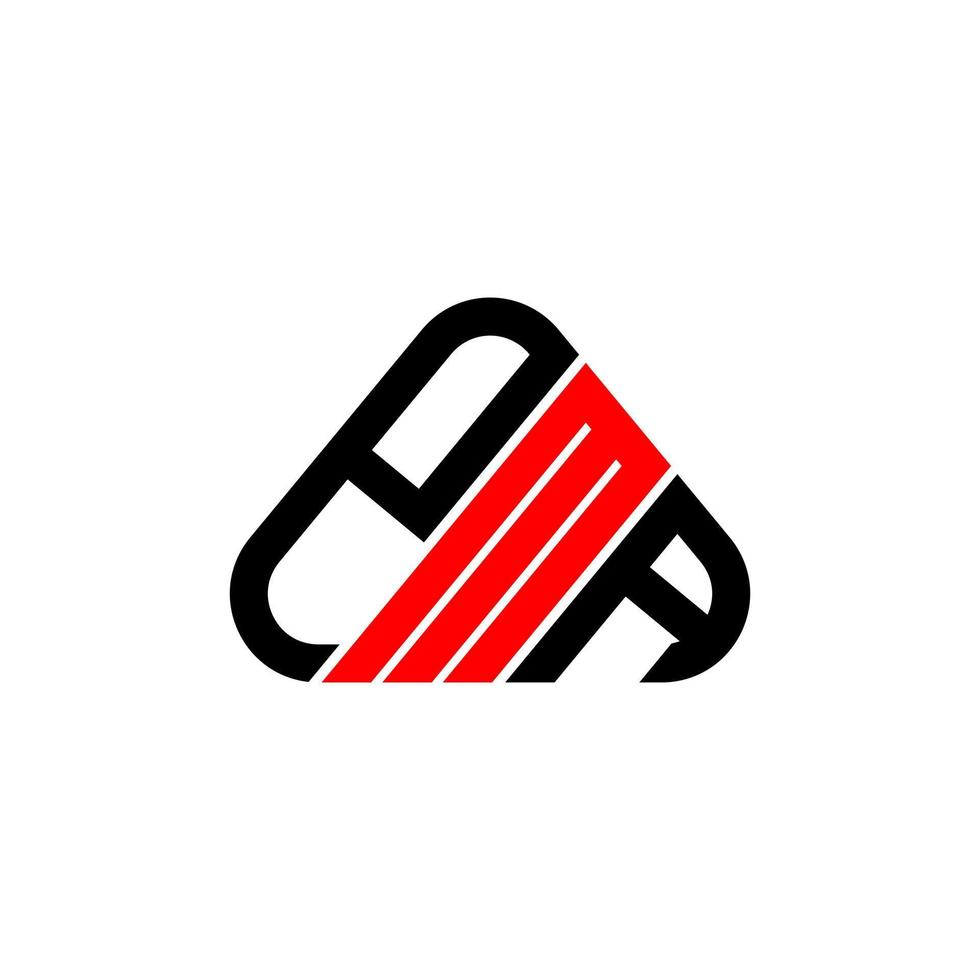 pma letter logo kreatives design mit vektorgrafik, pma einfaches und modernes logo. vektor