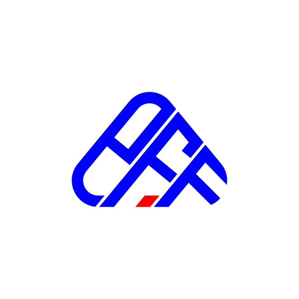 pff brev logotyp kreativ design med vektor grafisk, pff enkel och modern logotyp.
