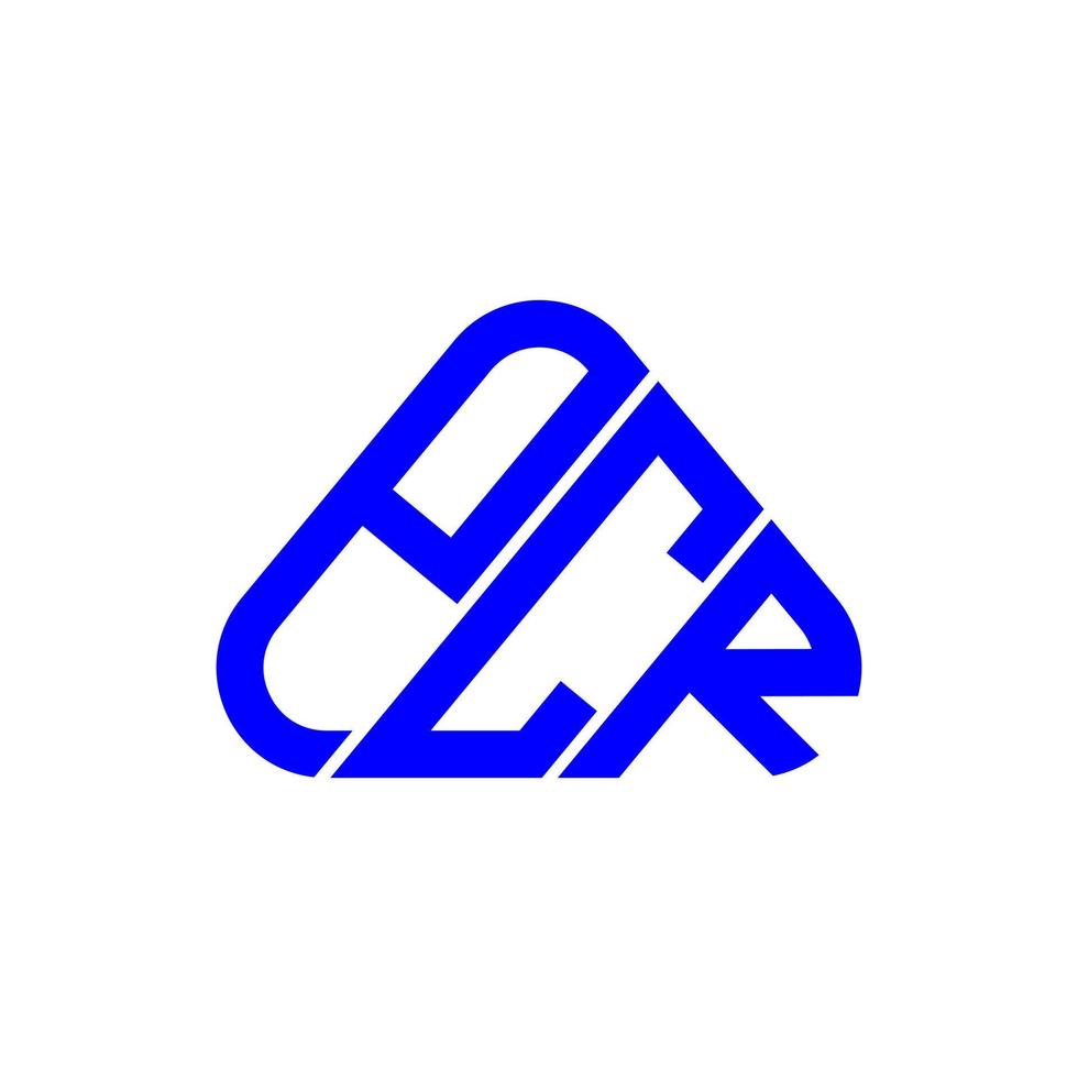 pcr brev logotyp kreativ design med vektor grafisk, pcr enkel och modern logotyp.