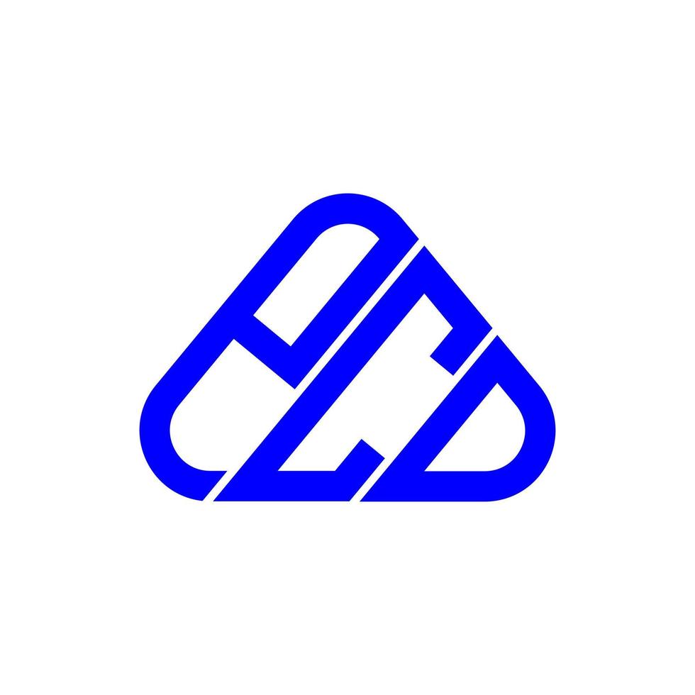 pcd brev logotyp kreativ design med vektor grafisk, pcd enkel och modern logotyp.